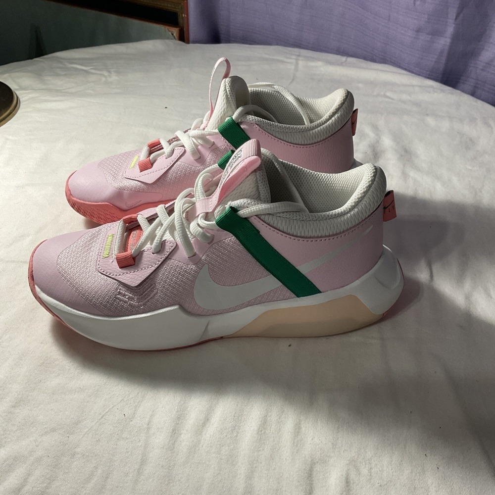 Nike Air Zoom Crossover GS Pink Foam / Summit White - Youth Boy Size 5.5 - Picture 3 of 11